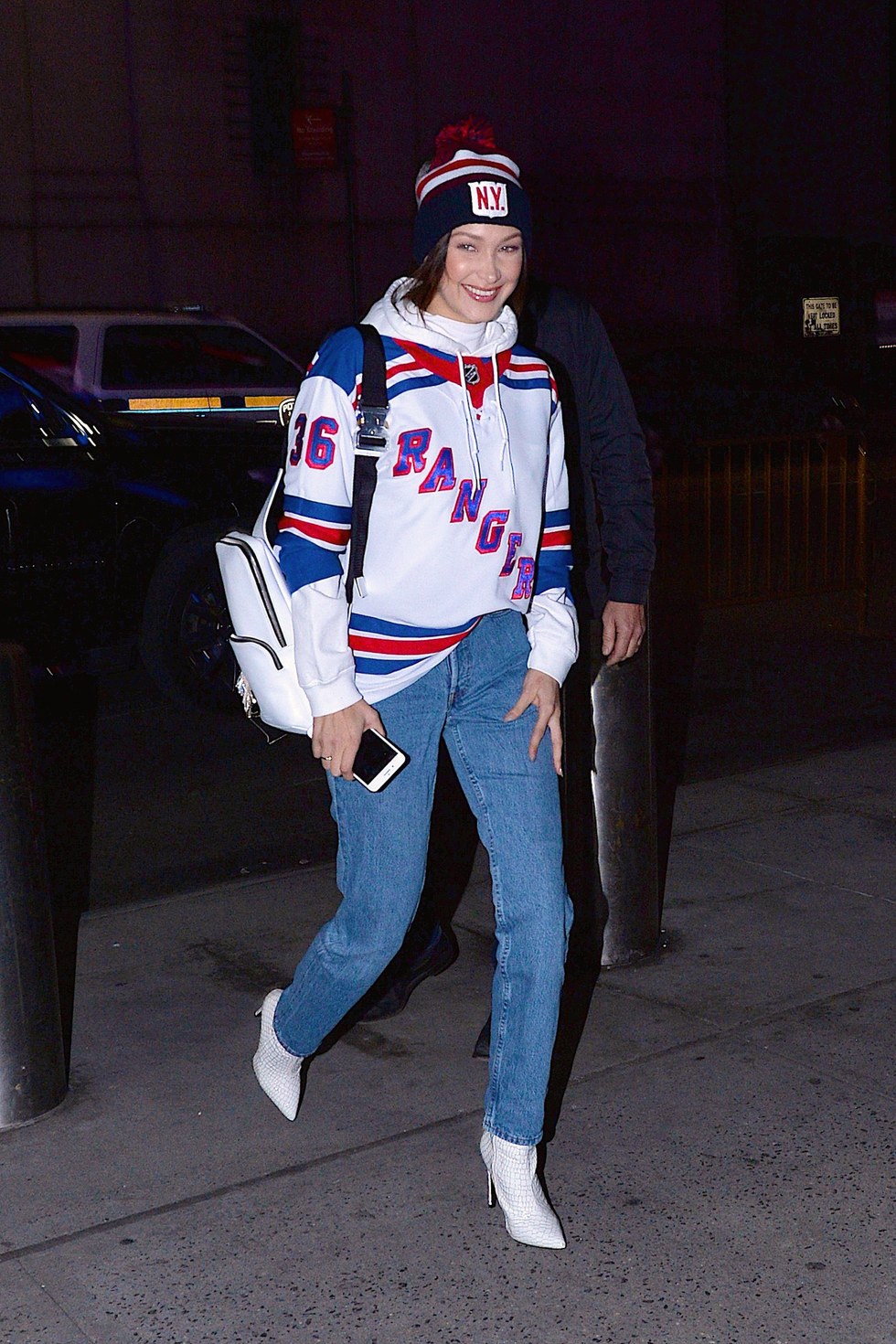 Gigi And Bella Hadid Went To A Rangers Game But Made It